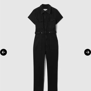 Good American Black Utility Jumpsuit